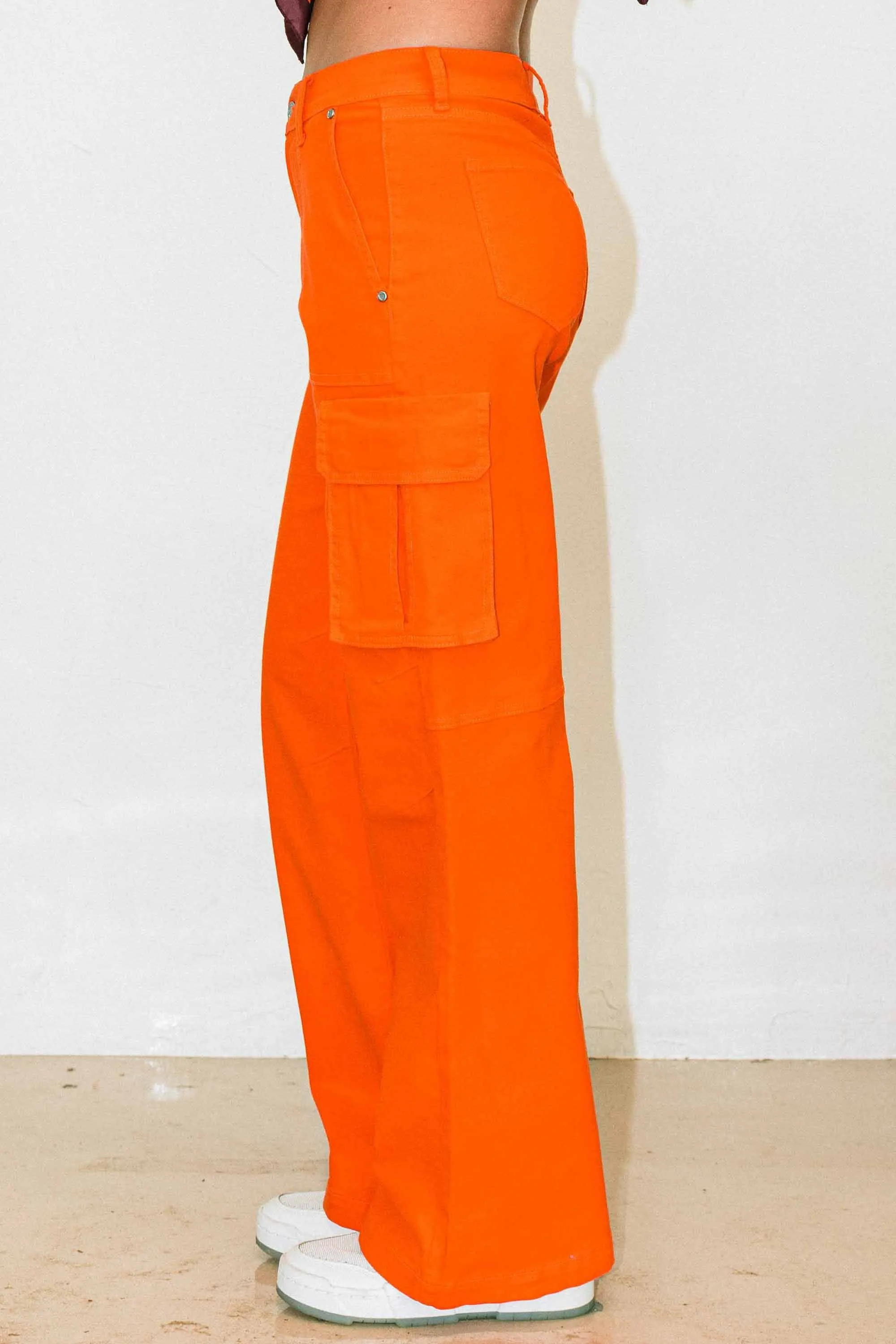 Color Pops Cargo Pants
