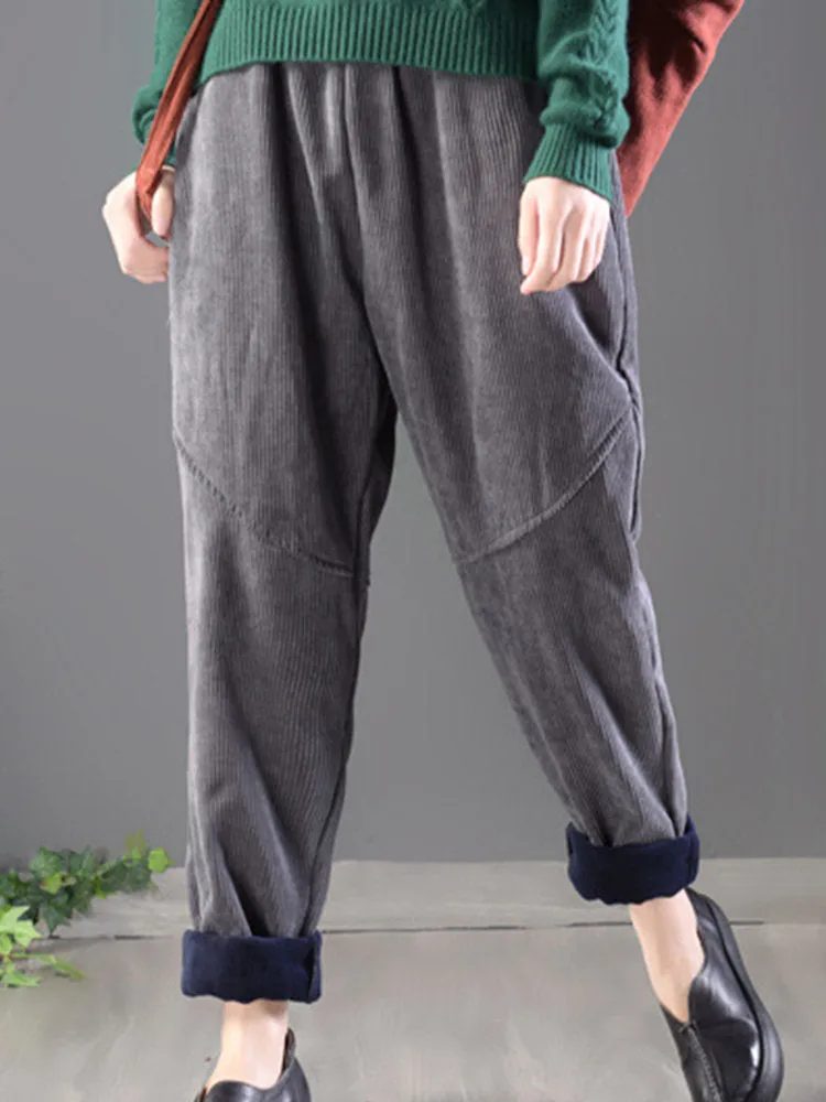 Corduroy Casual Thicken Pants