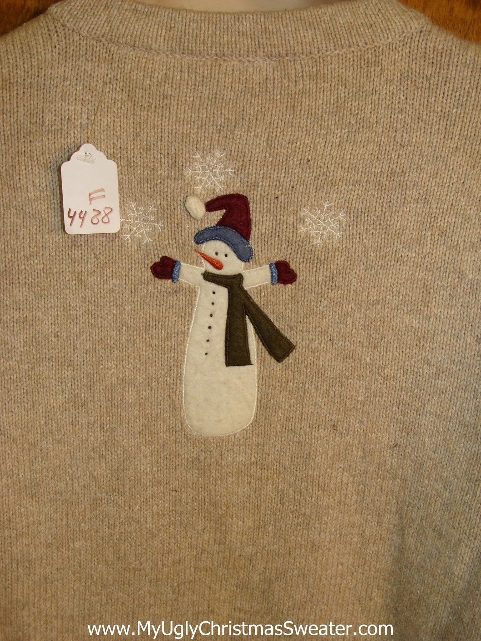 Cute 2sided Snowman Themed Xmas Sweater