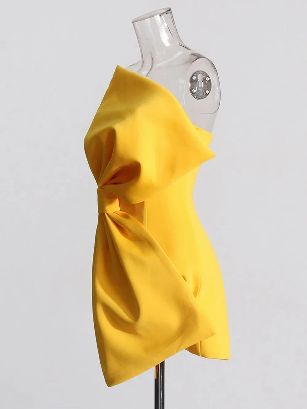 Dalynn Sleeveless Bowknot Mini Dress