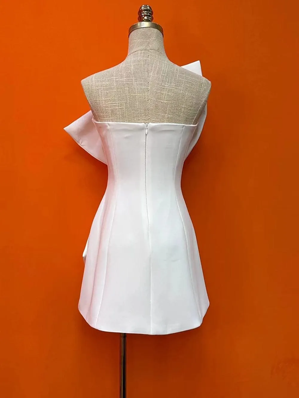 Dalynn Sleeveless Bowknot Mini Dress