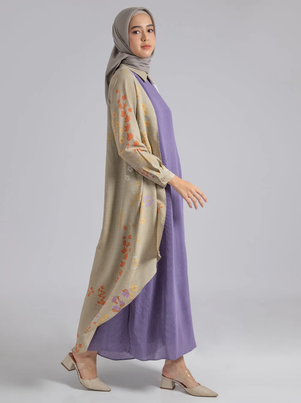 ELOISE DRESS LILAC SUEDE