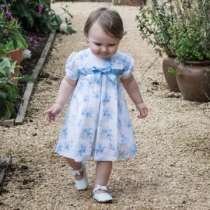 Emile et Rose - Baby Girl Wednesday Dress - Blue Flowers