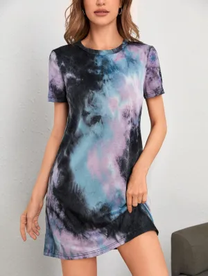 Essnce Tie Dye Tee Dress