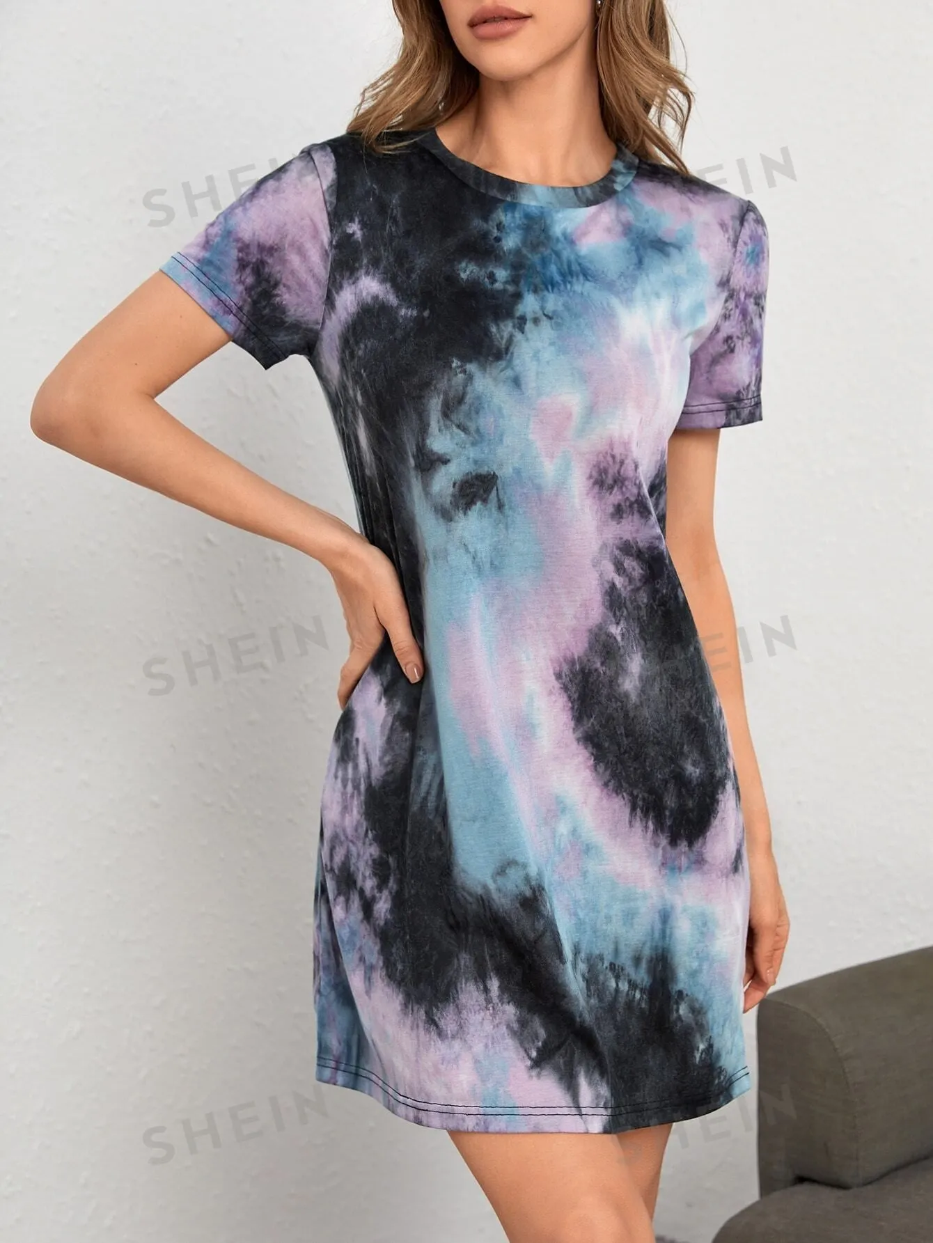 Essnce Tie Dye Tee Dress