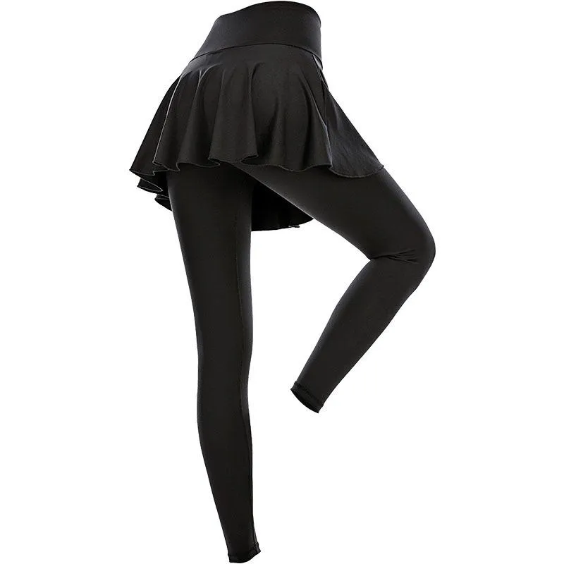 FashionSierra - Women's skirt yoga pants high waist elastic strech yoga pants
