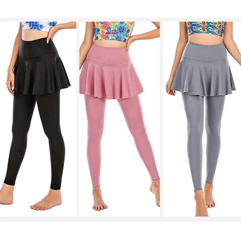 FashionSierra - Women's skirt yoga pants high waist elastic strech yoga pants