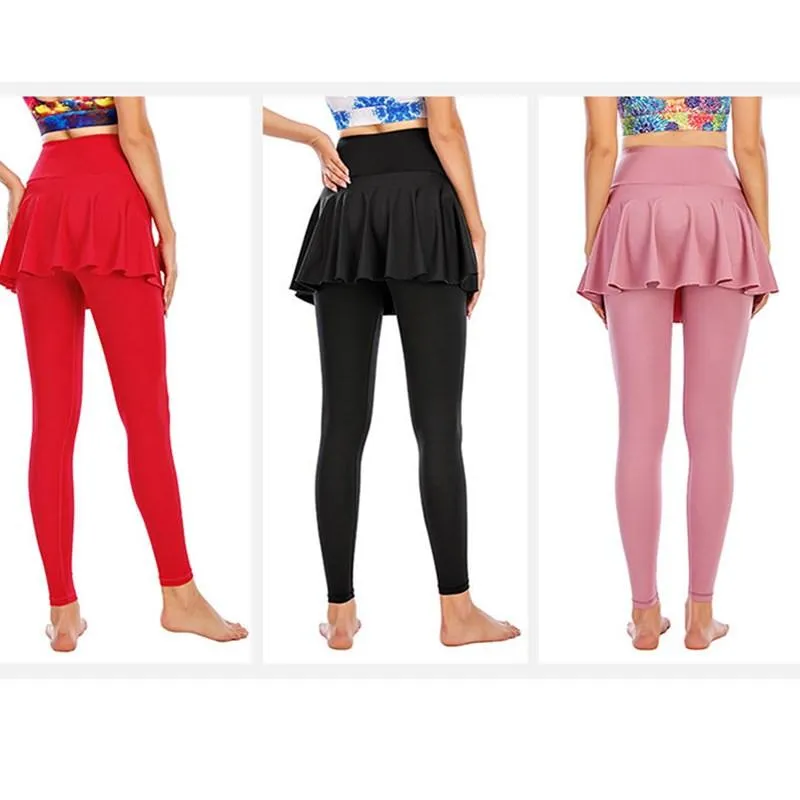 FashionSierra - Women's skirt yoga pants high waist elastic strech yoga pants