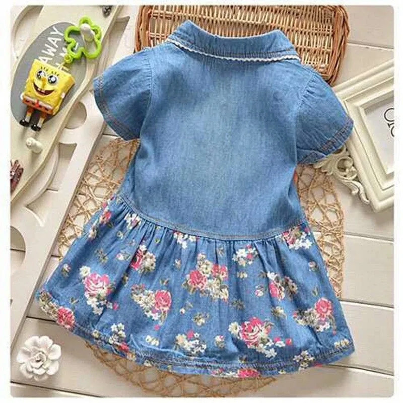 Floral Denim Dress
