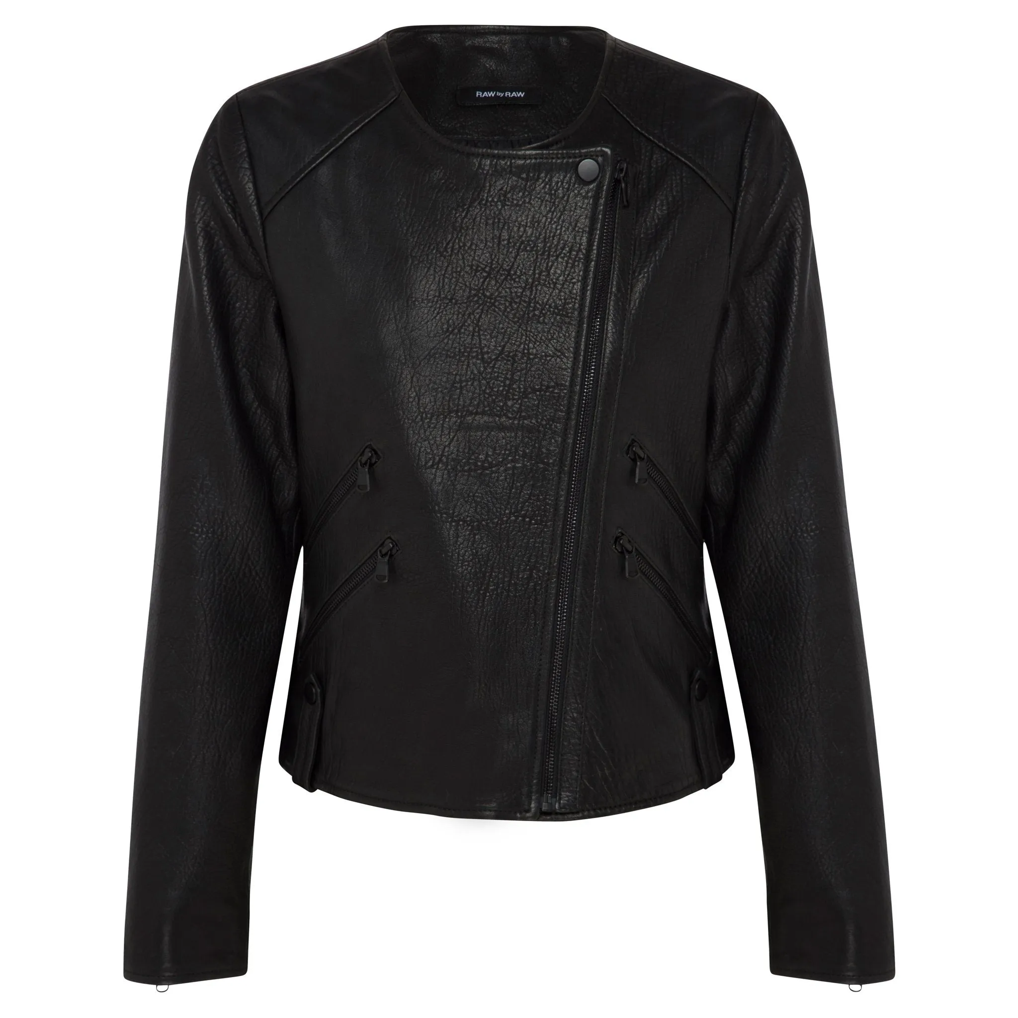 Fulton Leather Jacket - Jet Black