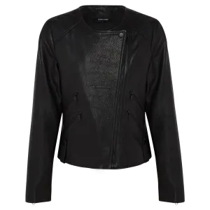 Fulton Leather Jacket - Jet Black