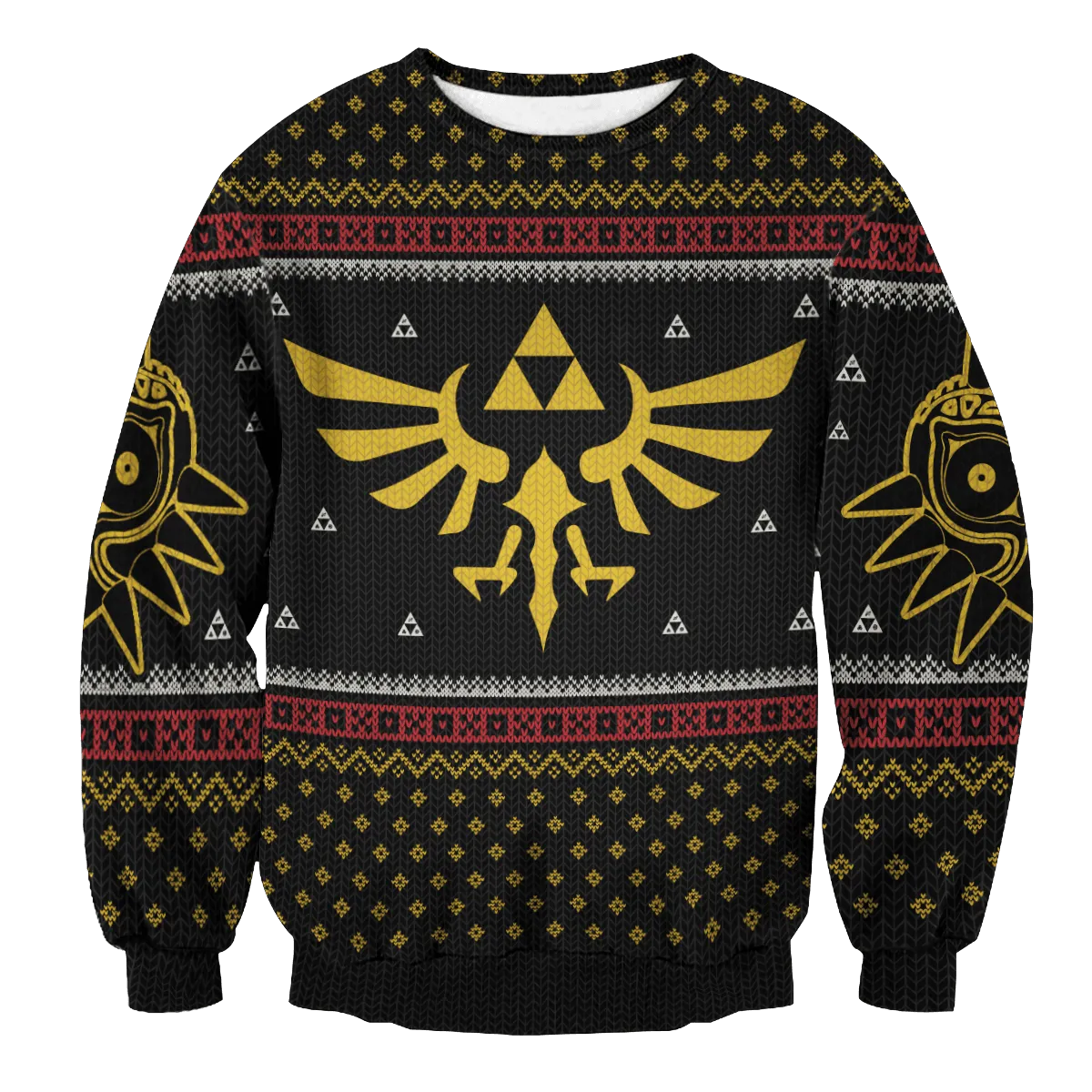 Giftngon - Legend of Zelda Triforce Christmas Unisex Wool Sweater For Kids