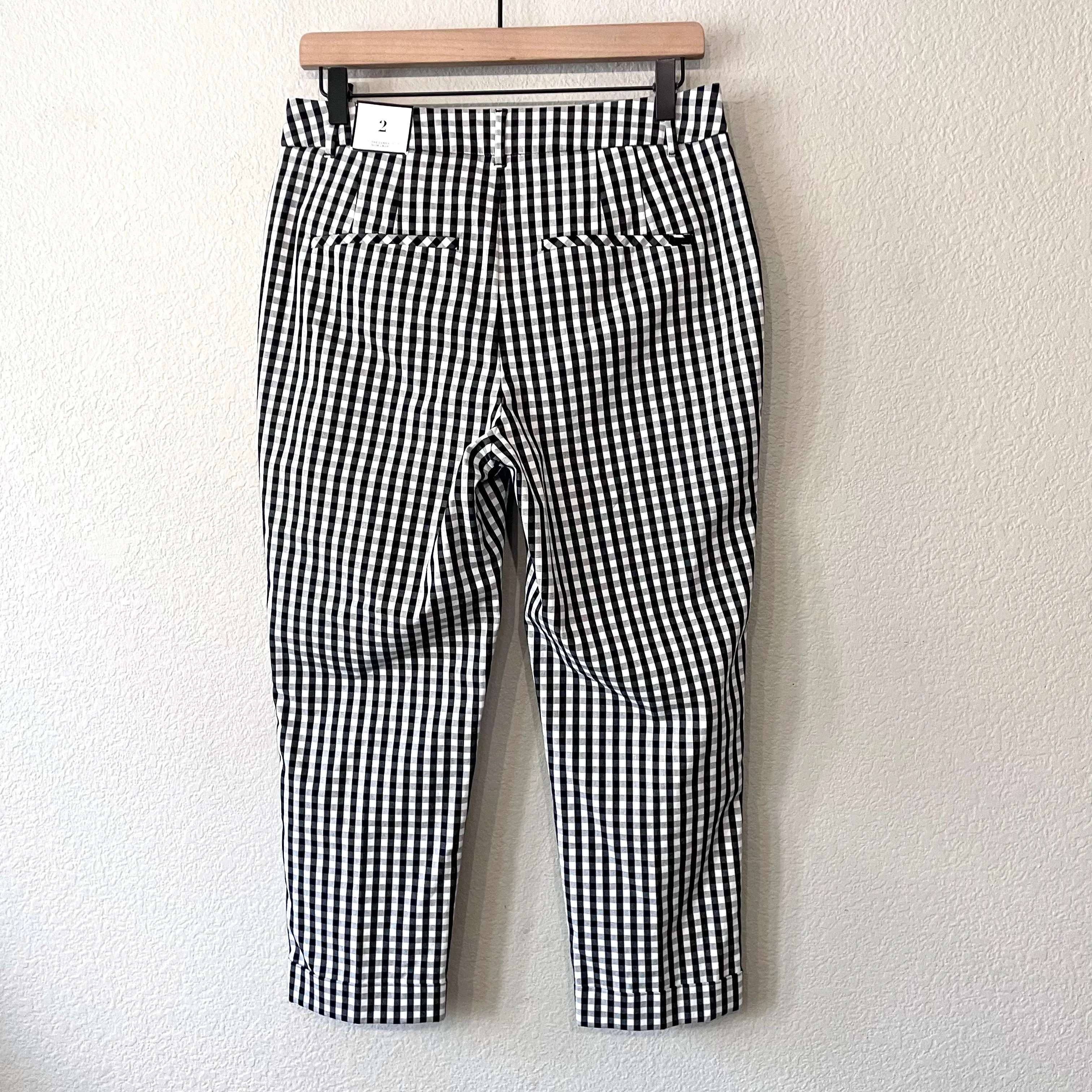Gingham Plaid Crop Pants