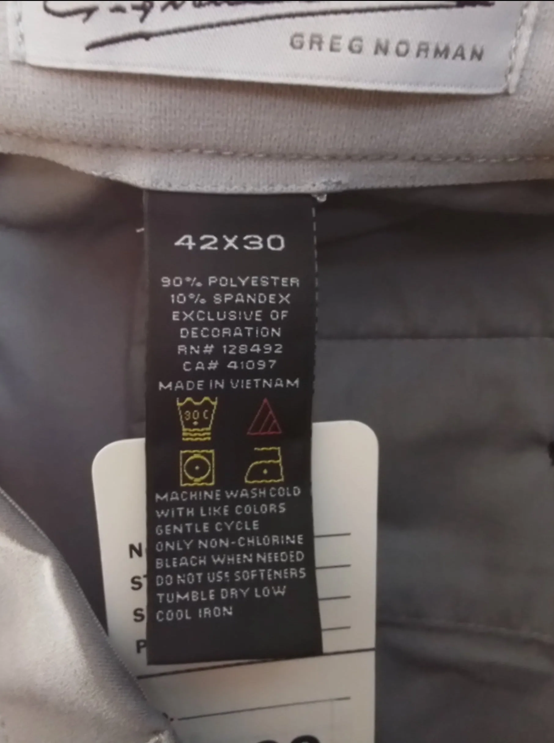 Greg Norman Men's Grey Dress Pant