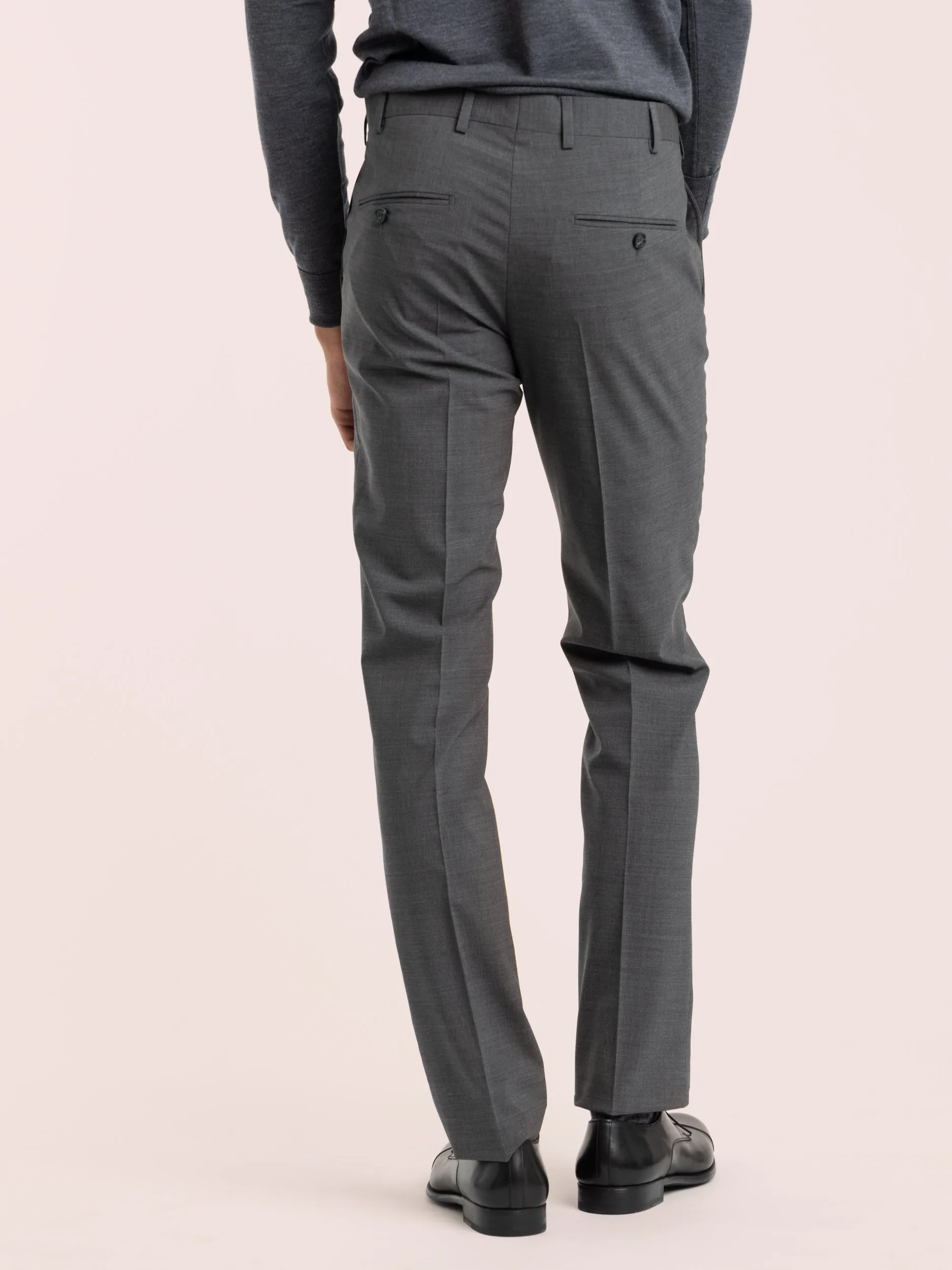 Grey Wool Dress Pants