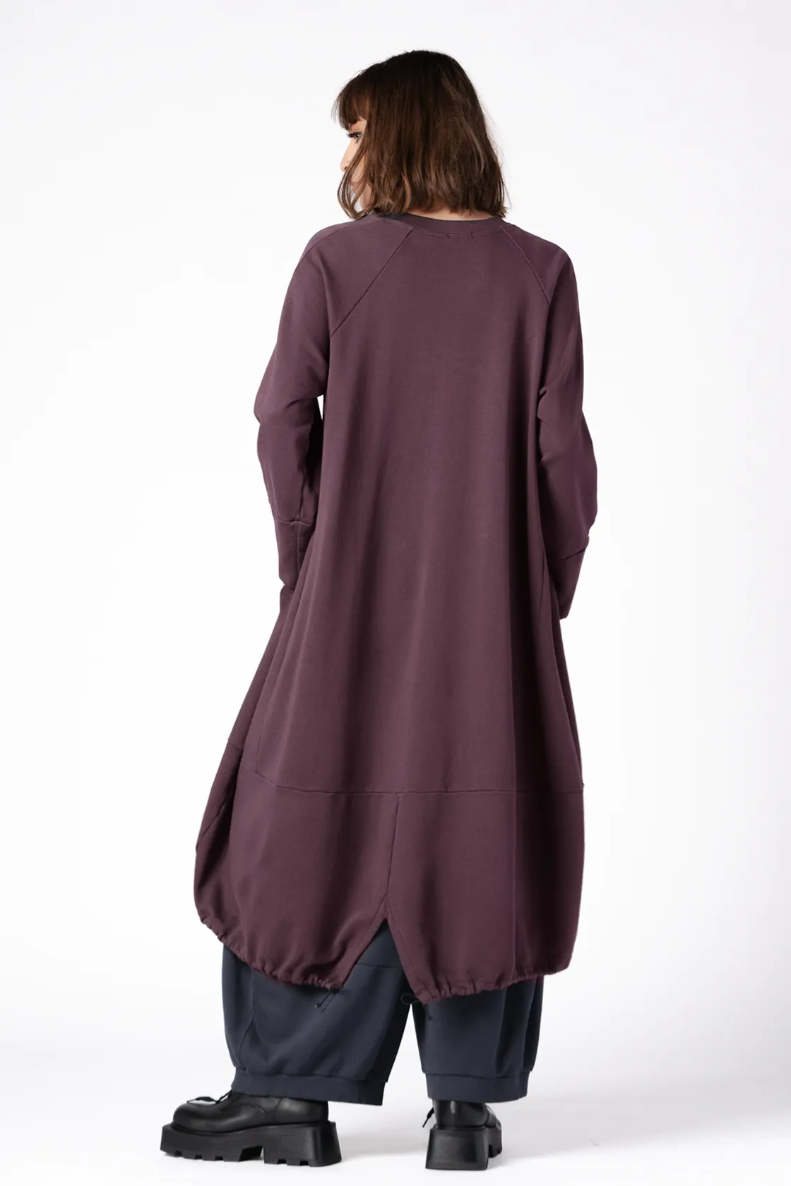 GRIZAS Guernsey Dress in Mauve Jersey