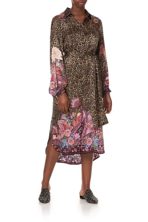 HIGH LOW MIDI SHIRT DRESS MAYFAIR MARY