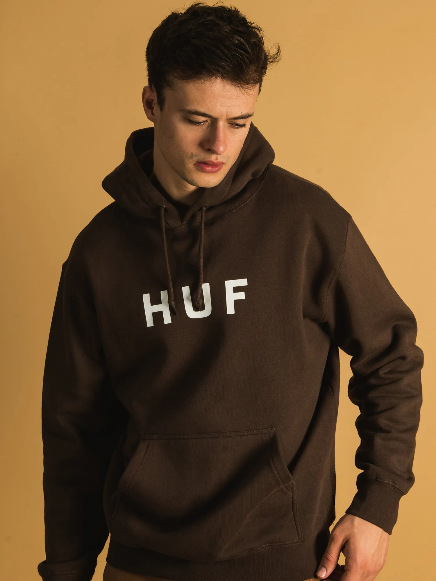 HUF ESSENTIALS OG LOGO PULLOVER HOODIE  - CLEARANCE
