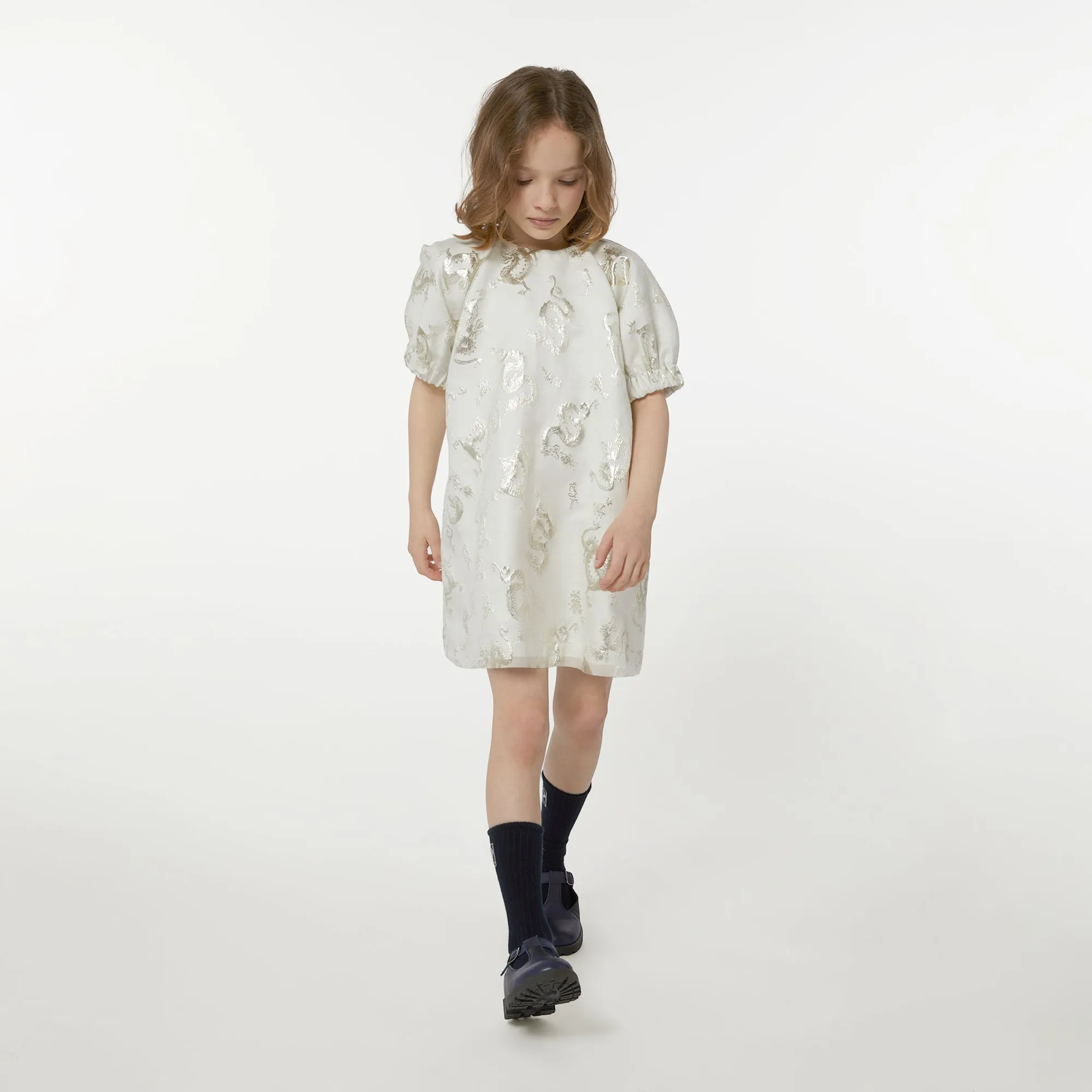 Ivory & Gold Dragon Dress