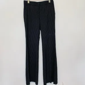 JOSEPH Ladies Black  Wool White Striped Trousers Dress Pants UK10