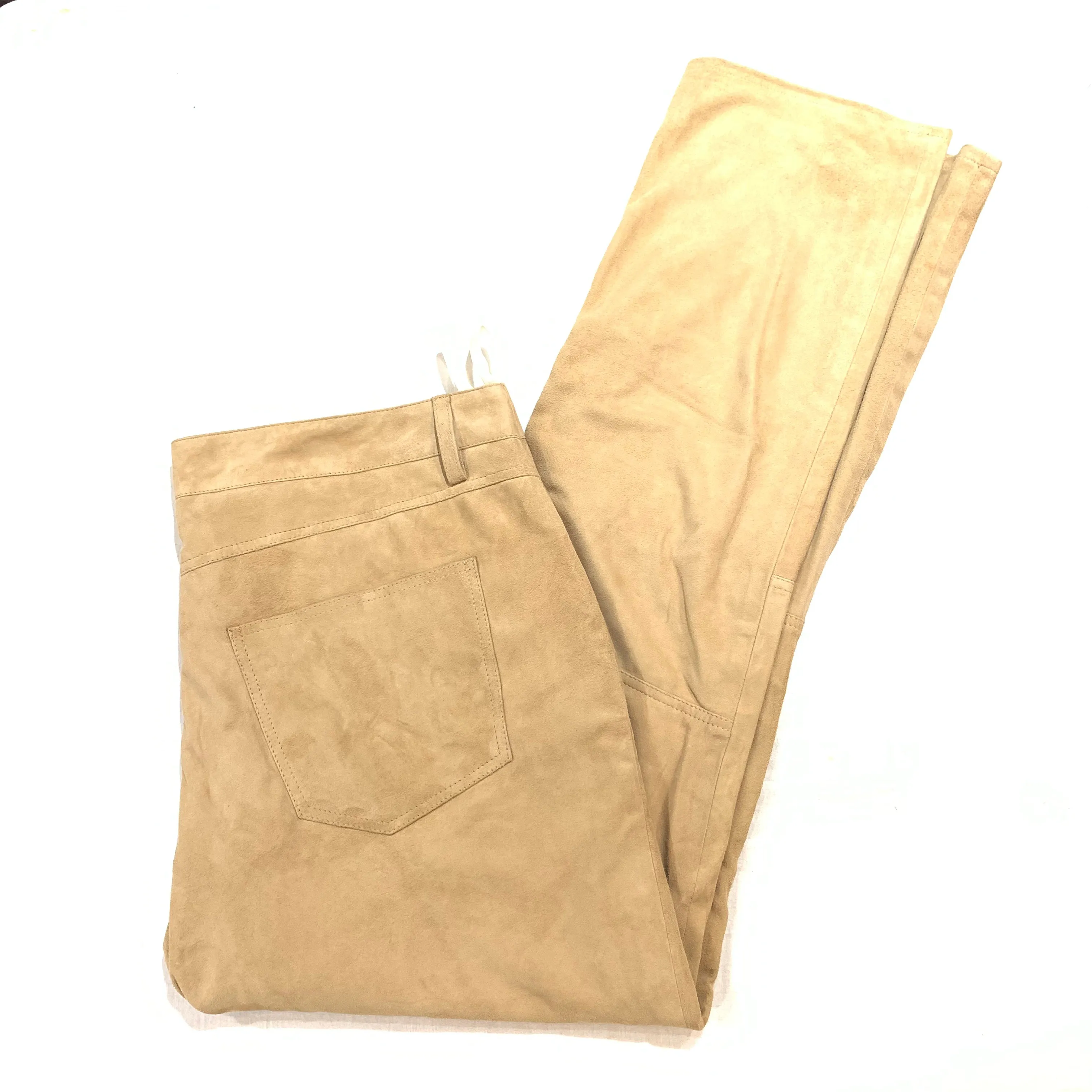 Kashani Men's Dune Suede Straight Cut Pants