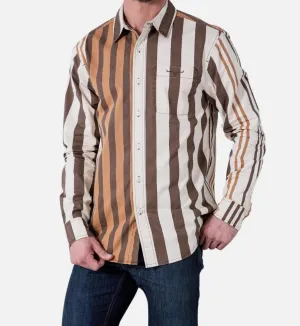 Kimes 1992 Dress Shirt Brown Men's