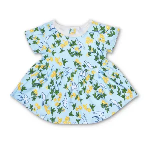 Lala Curio Dress -  Enchanted Leaves Blue