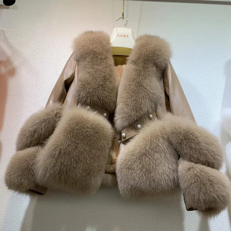 Leather Sheepskin Coat