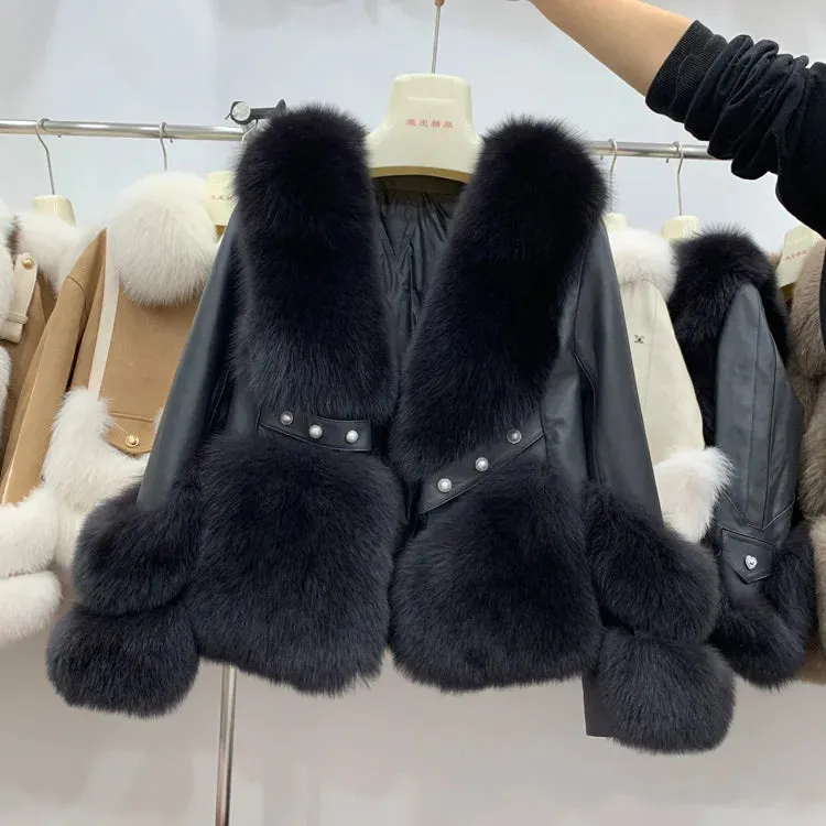 Leather Sheepskin Coat