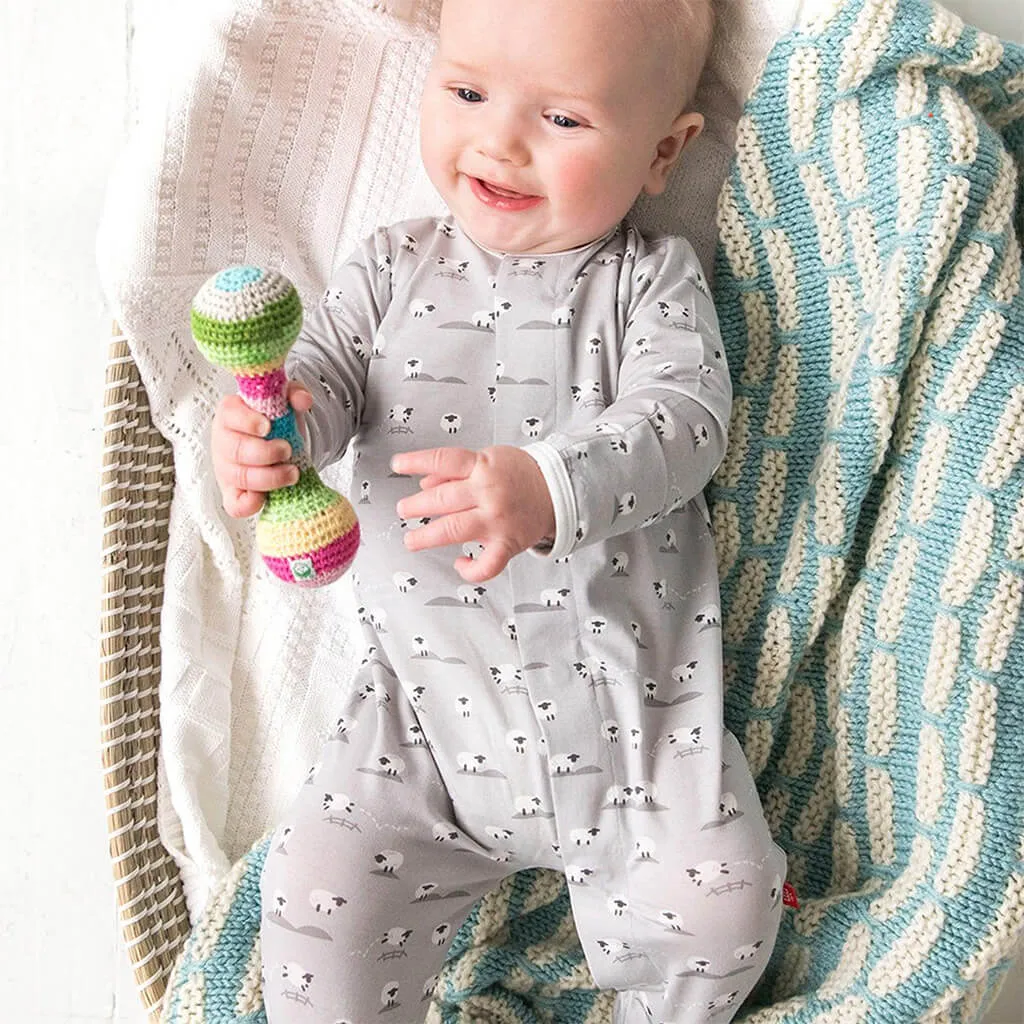 Magnetic Me Modal Footie Baa Baa Baby Grey