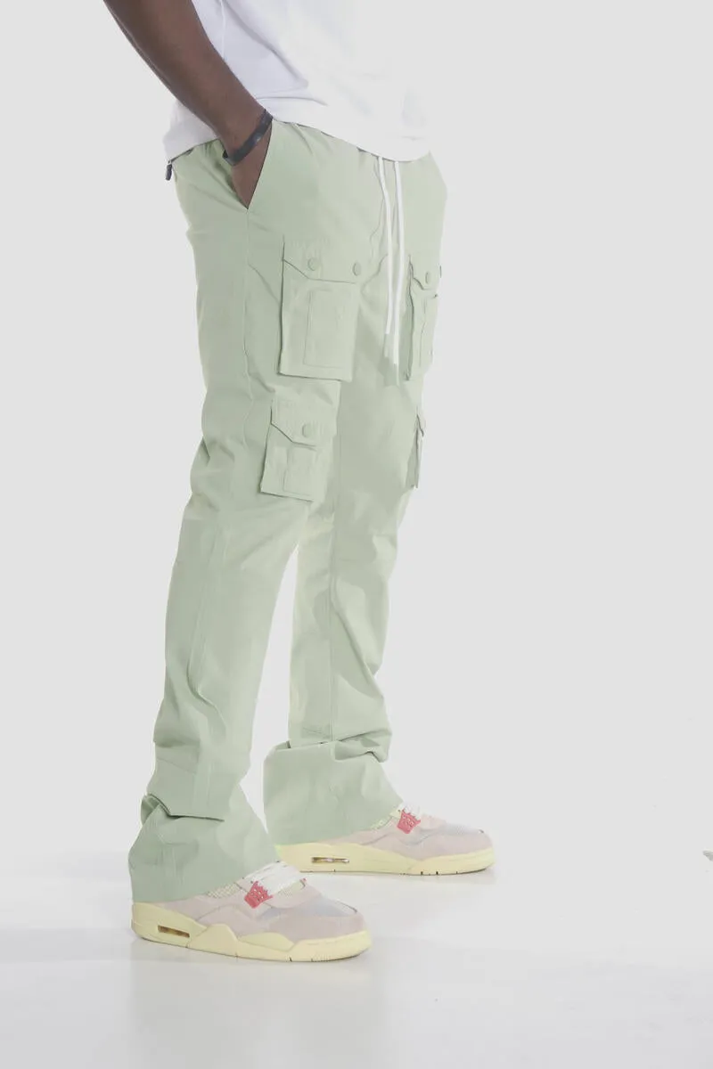 Makobi COLTON NYLON CARGO PANTS (OLIVE)