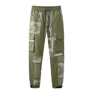 Man Fall Outfits Cargo Pants Jeans Printed High Street Wide Leg Casual Trousers Loose Straight Trousers