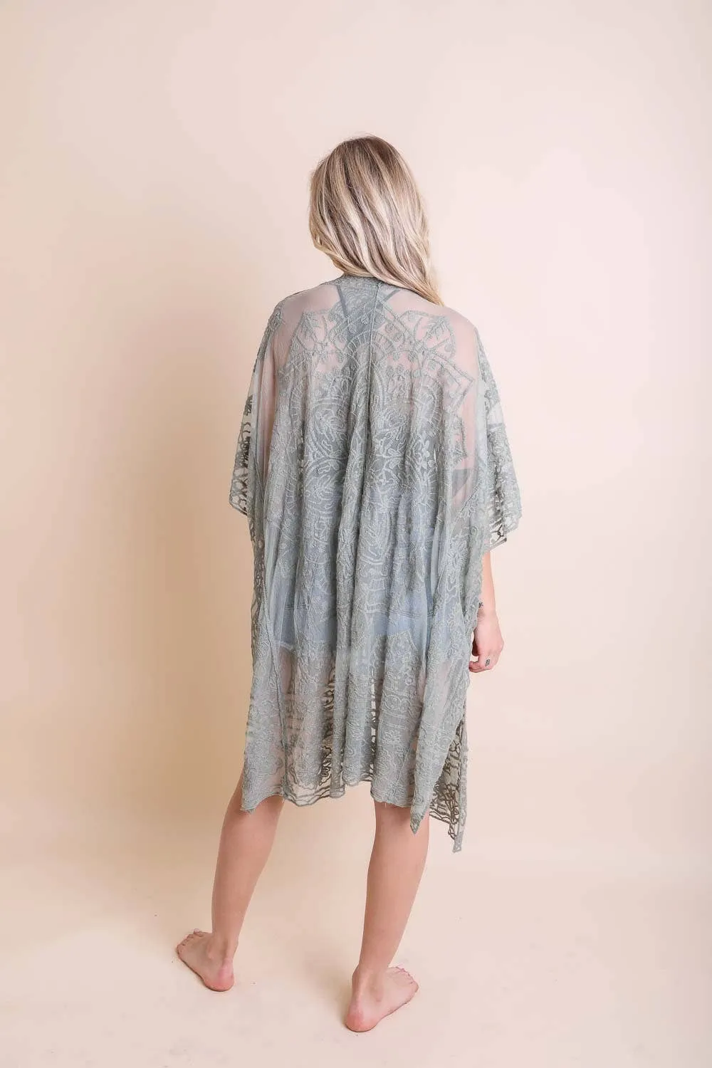 Mandala Kimono Cover Up