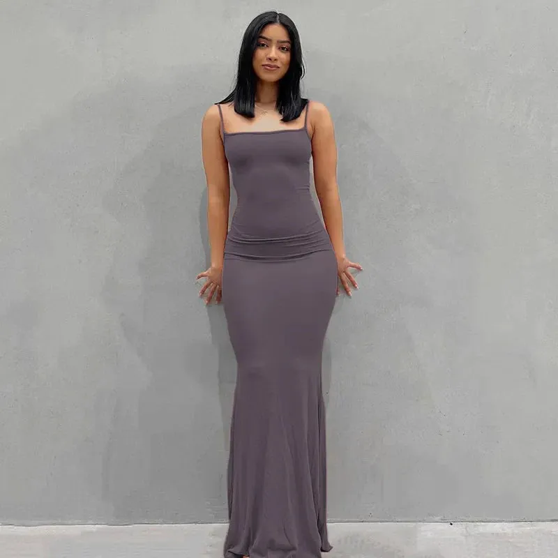 Maxi Sleeveless Maxi Party Backless Club Bodycon Dress Dress