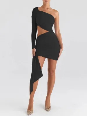 Melanie Hollow Out Backless Mini Dress
