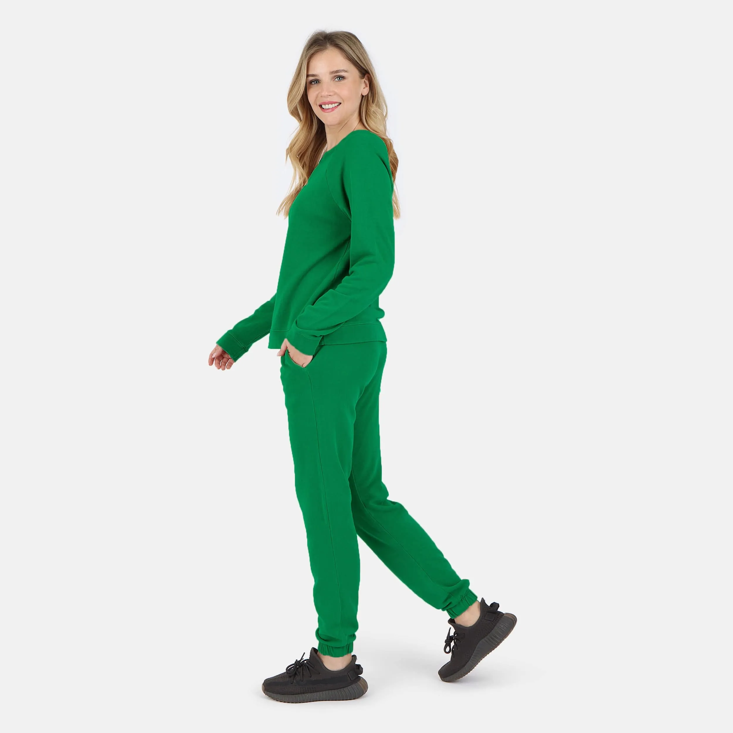 Melody Everyday Organic Cotton Pullover Sweatshirt - Tennis