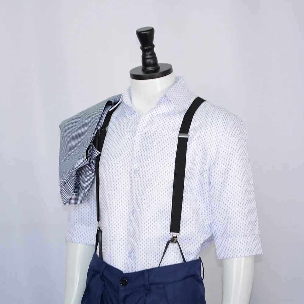 Men If Movie Cal Costume Calvin Grey Cosplay Outfit Shirt Pants and Vest Full Set