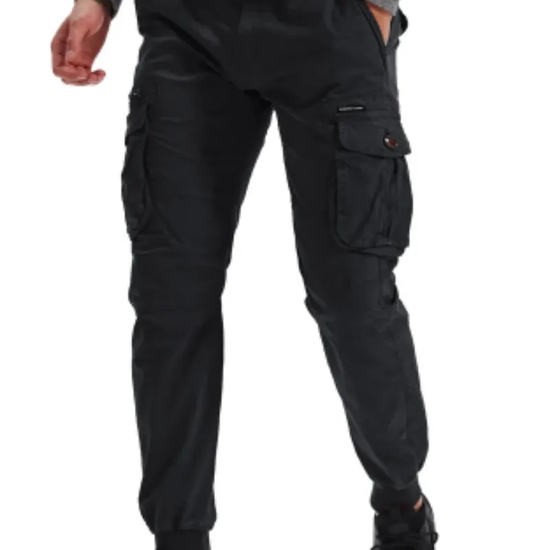 Men's Cargo Pants with Elastic Waistband and Pockets | Perfect for All Seasons