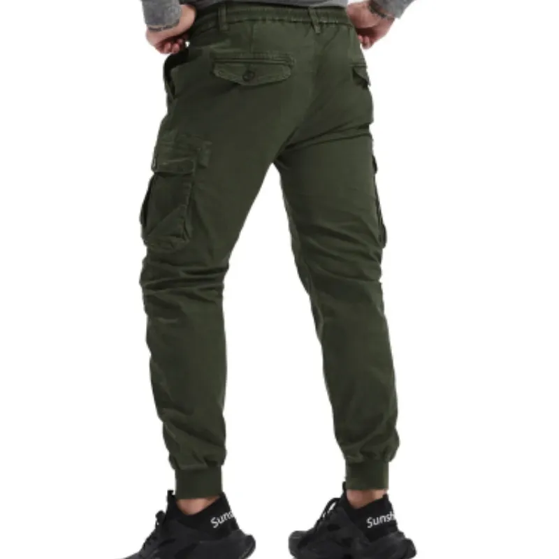 Men's Cargo Pants with Elastic Waistband and Pockets | Perfect for All Seasons