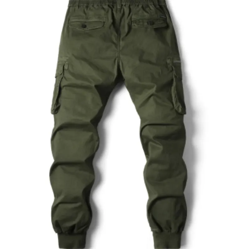 Men's Cargo Pants with Elastic Waistband and Pockets | Perfect for All Seasons