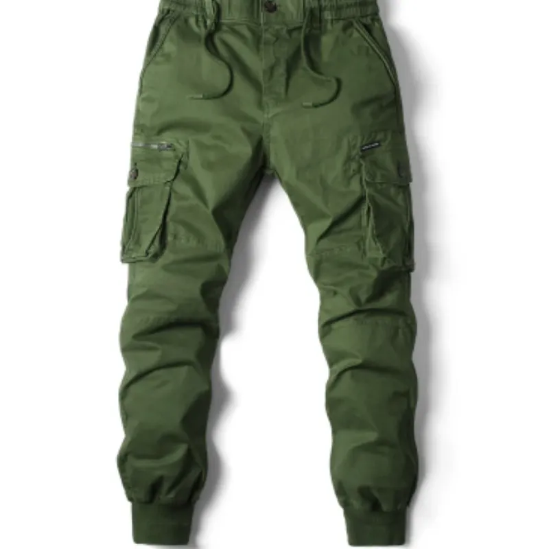 Men's Cargo Pants with Elastic Waistband and Pockets | Perfect for All Seasons