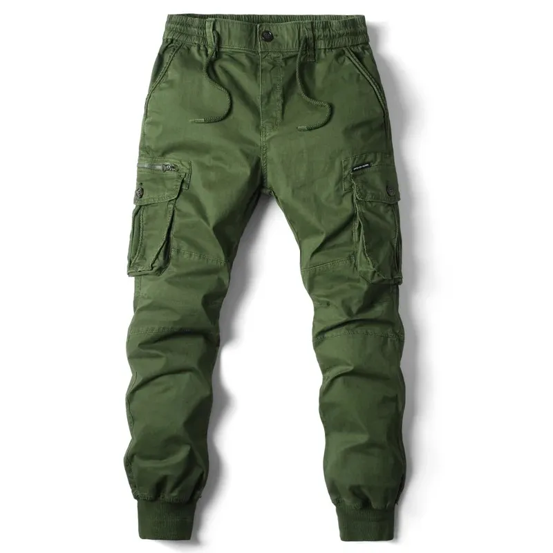 Men's Cargo Pants with Elastic Waistband and Pockets | Perfect for All Seasons