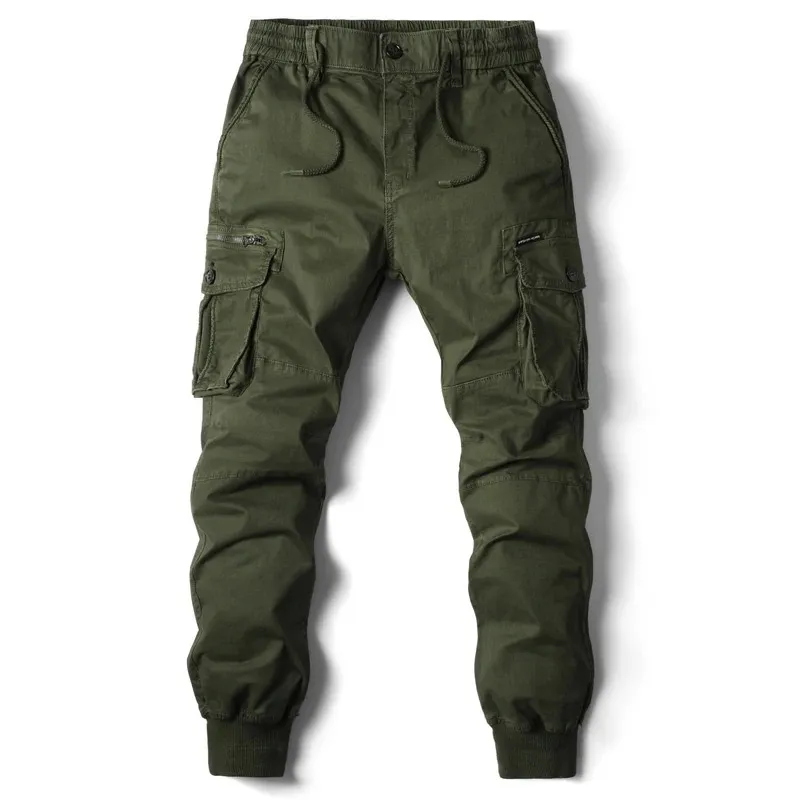Men's Cargo Pants with Elastic Waistband and Pockets | Perfect for All Seasons