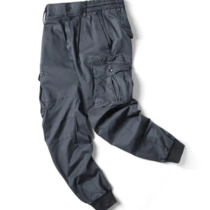 Men's Cargo Pants with Elastic Waistband and Pockets | Perfect for All Seasons