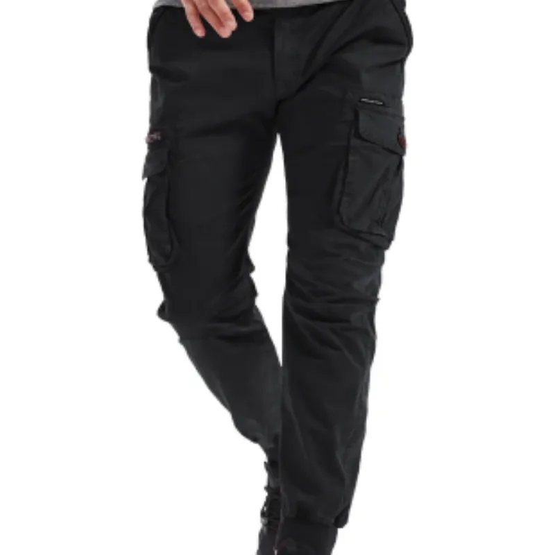 Men's Cargo Pants with Elastic Waistband and Pockets | Perfect for All Seasons