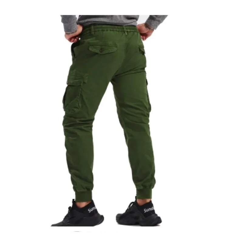 Men's Cargo Pants with Elastic Waistband and Pockets | Perfect for All Seasons