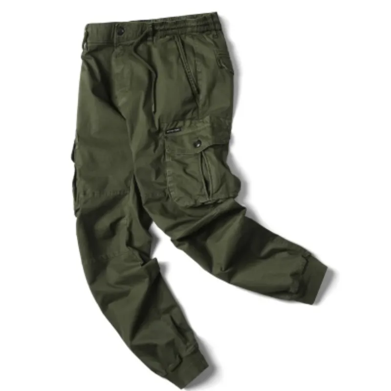 Men's Cargo Pants with Elastic Waistband and Pockets | Perfect for All Seasons