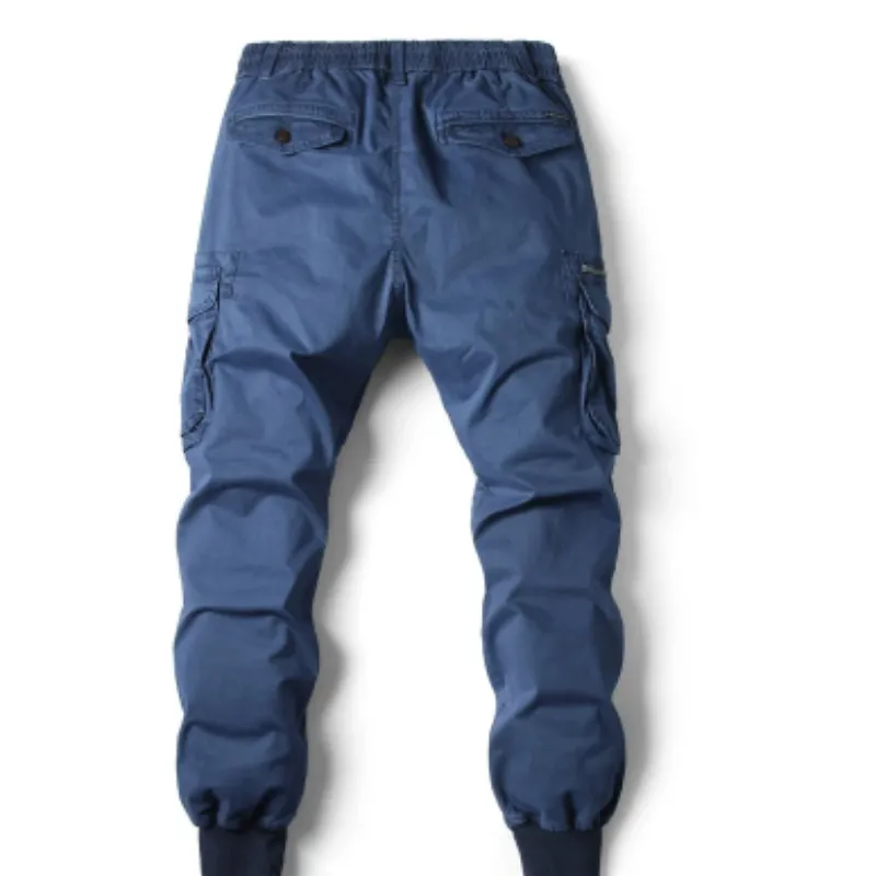 Men's Cargo Pants with Elastic Waistband and Pockets | Perfect for All Seasons