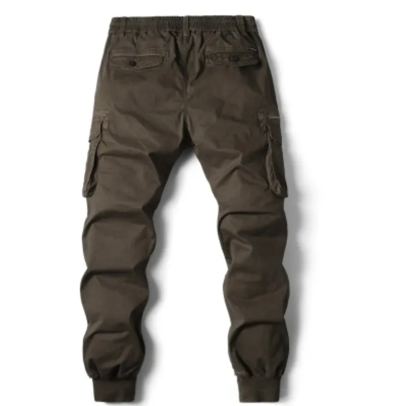Men's Cargo Pants with Elastic Waistband and Pockets | Perfect for All Seasons