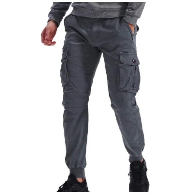 Men's Cargo Pants with Elastic Waistband and Pockets | Perfect for All Seasons